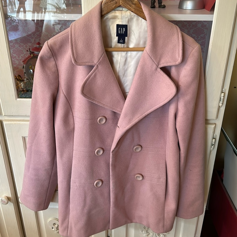 Gap wool pink peacoat size L